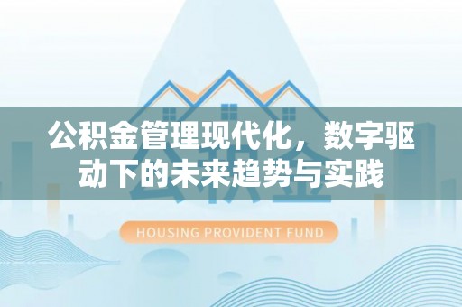 勃利公积金管理现代化，数字驱动下的未来趋势与实践