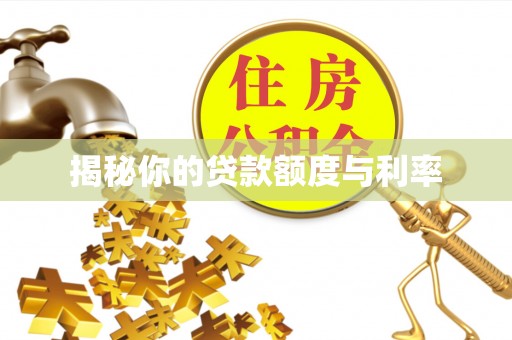 勃利揭秘你的贷款额度与利率