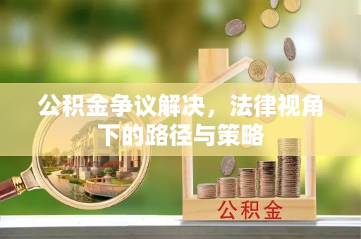 勃利公积金争议解决，法律视角下的路径与策略