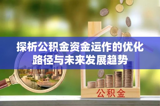 勃利探析公积金资金运作的优化路径与未来发展趋势